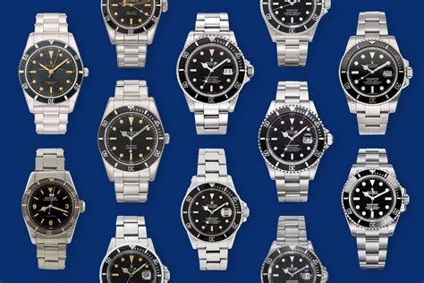 rolex submariner insert variations|Rolex Submariner models guide.